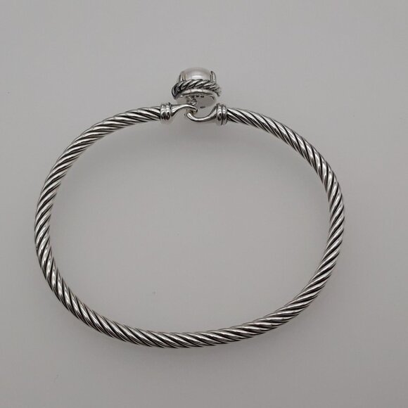 David Yurman Sterling Silver bracelet with Pearl - Picture 4 of 6